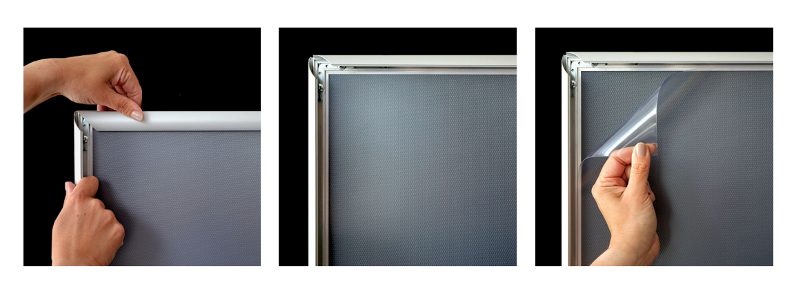 Kliklijst aluminium onverlicht, 20 mm - Sign & Image